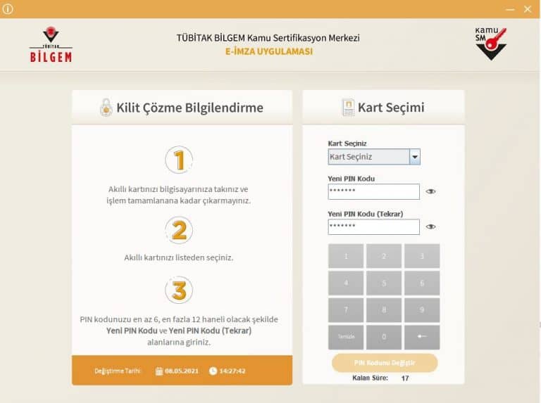 E-imza Şifre Sıfırlama ve Bloke Kaldırma #00055 - Bilişim Durağı